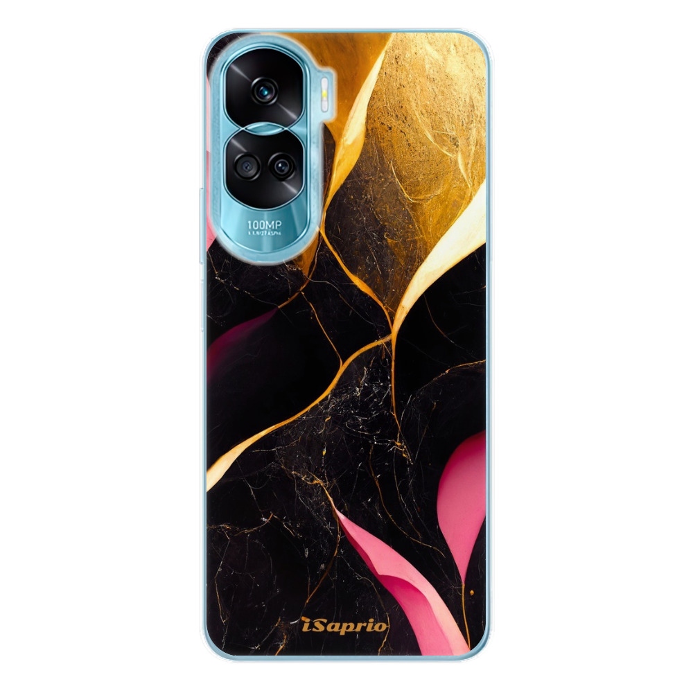 Odolné silikónové puzdro iSaprio - Gold Pink Marble - Honor 90 Lite 5G