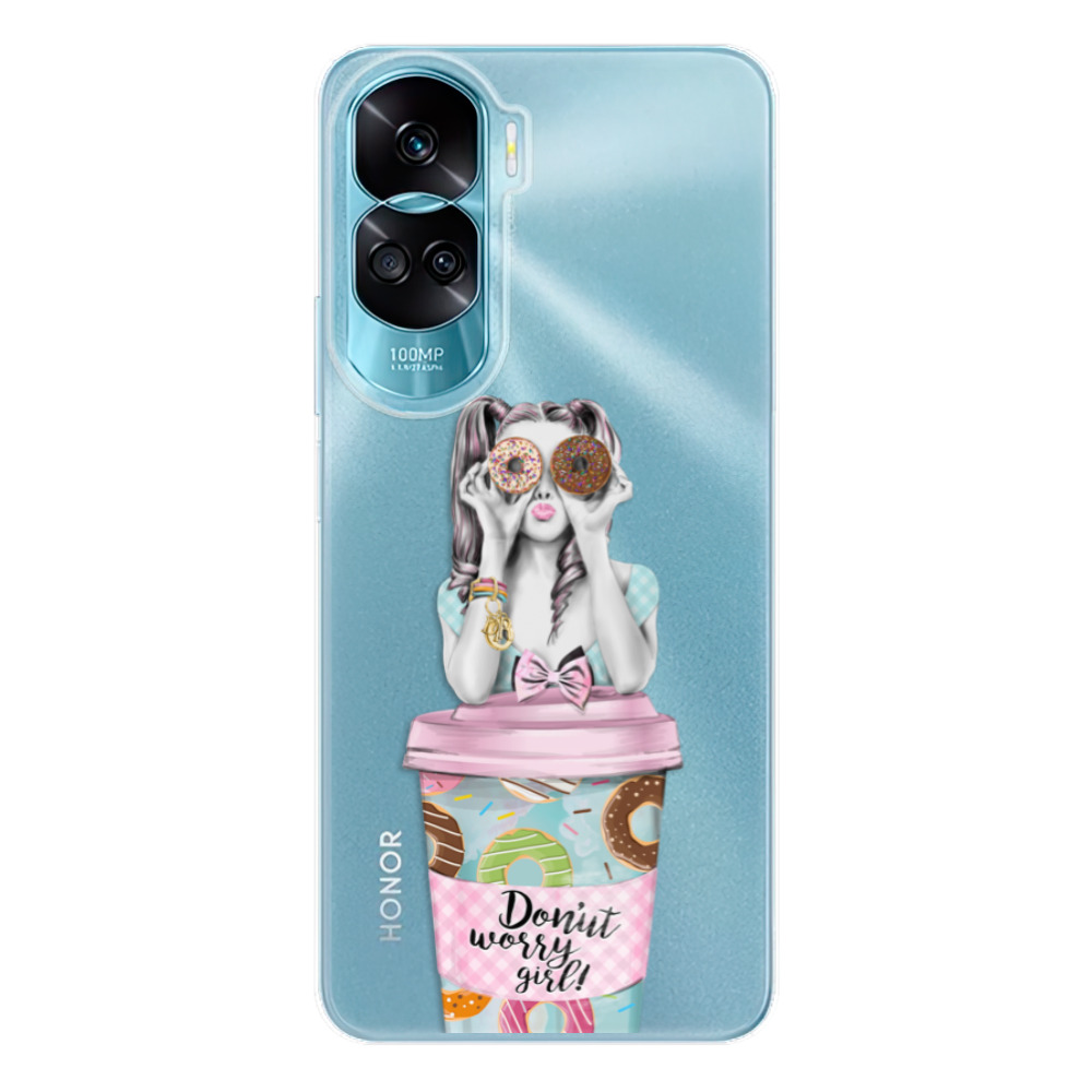 Odolné silikónové puzdro iSaprio - Donut Worry - Honor 90 Lite 5G