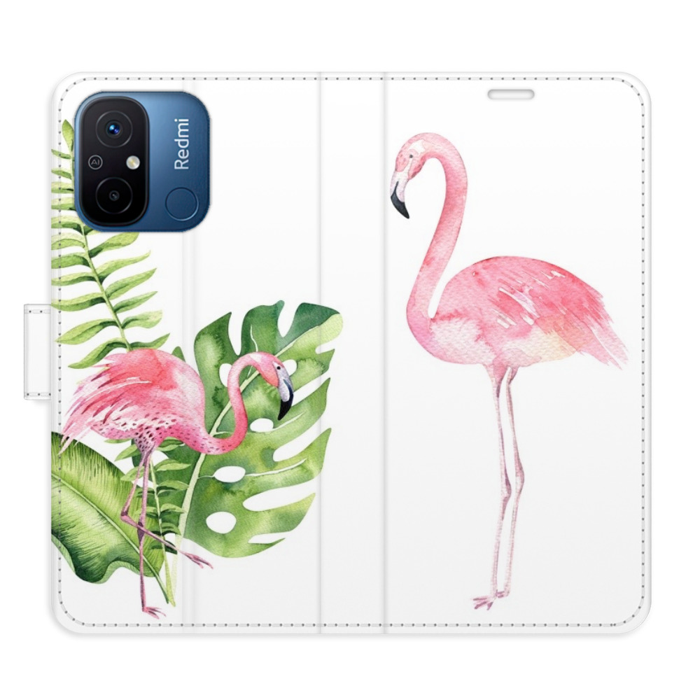 Flipové puzdro iSaprio - Flamingos - Xiaomi Redmi 12C