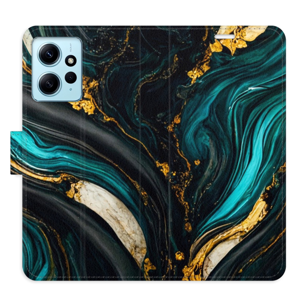 Flipové puzdro iSaprio - Dark Paint - Xiaomi Redmi Note 12 5G