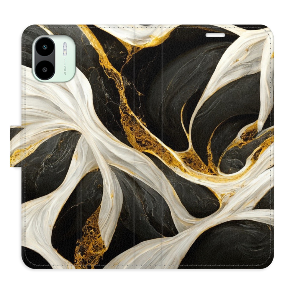 Flipové puzdro iSaprio - BlackGold Marble - Xiaomi Redmi A1 / A2