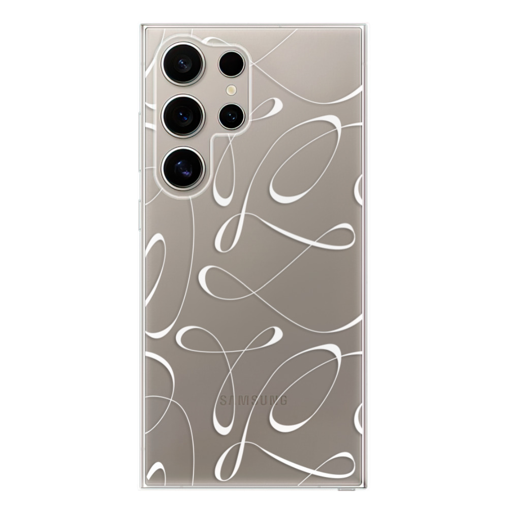 Odolné silikónové puzdro iSaprio - Fancy - white - Samsung Galaxy S24 Ultra