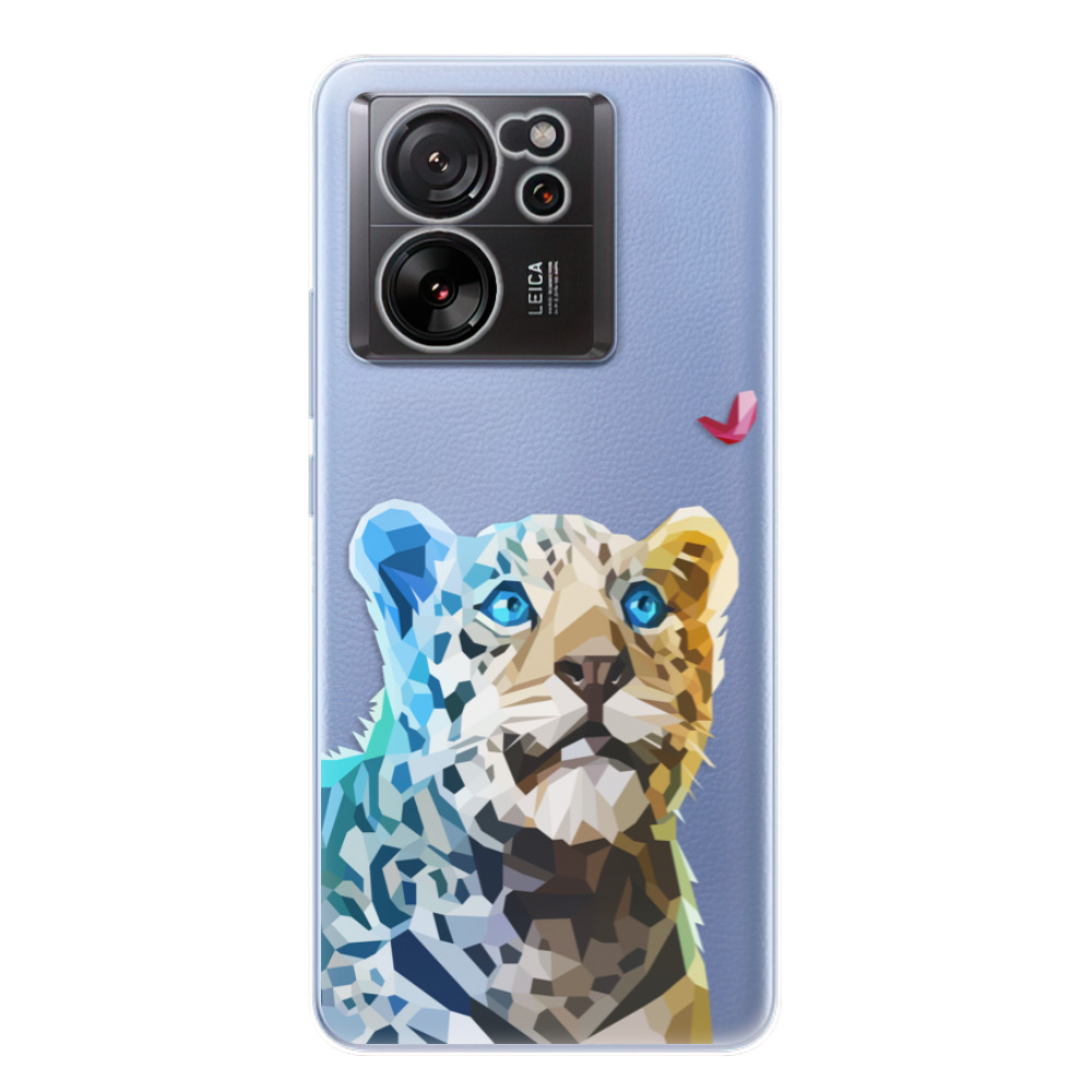 Odolné silikónové puzdro iSaprio - Leopard With Butterfly - Xiaomi 13T / 13T Pro
