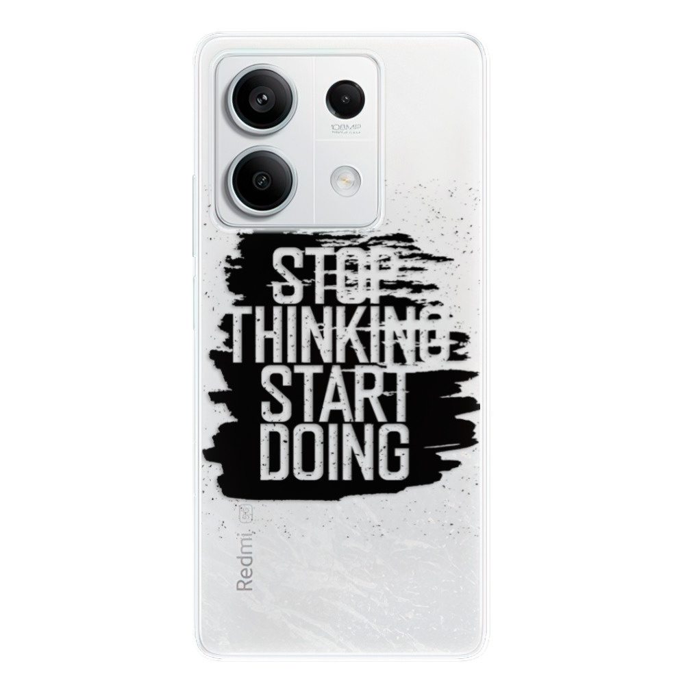 Odolné silikónové puzdro iSaprio - Start Doing - black - Xiaomi Redmi Note 13 5G