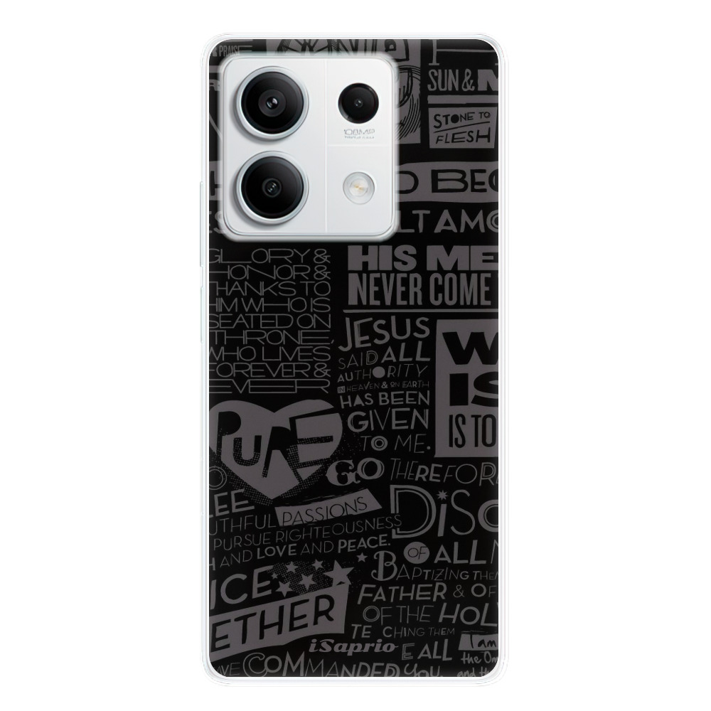 Odolné silikónové puzdro iSaprio - Text 01 - Xiaomi Redmi Note 13 5G