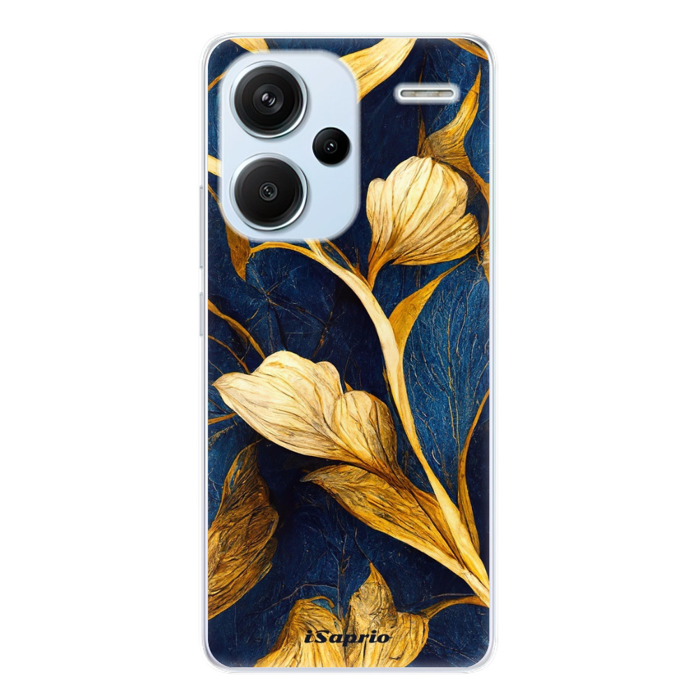 Odolné silikónové puzdro iSaprio - Gold Leaves - Xiaomi Redmi Note 13 Pro+ 5G