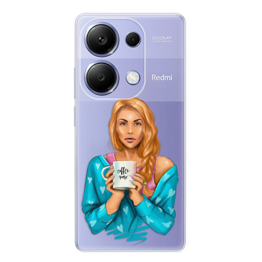 Odolné silikónové puzdro iSaprio - Coffe Now - Redhead - Xiaomi Redmi Note 13 Pro