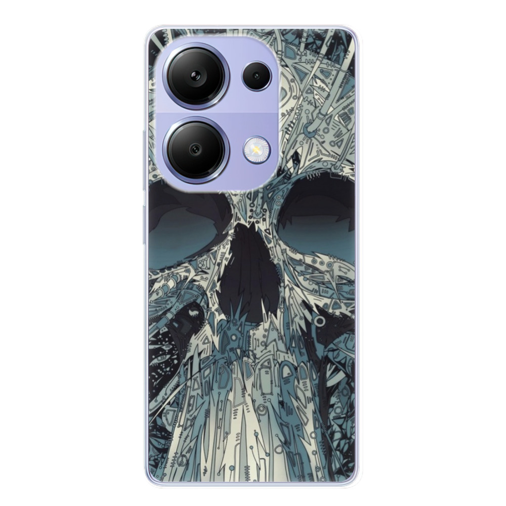 Odolné silikónové puzdro iSaprio - Abstract Skull - Xiaomi Redmi Note 13 Pro