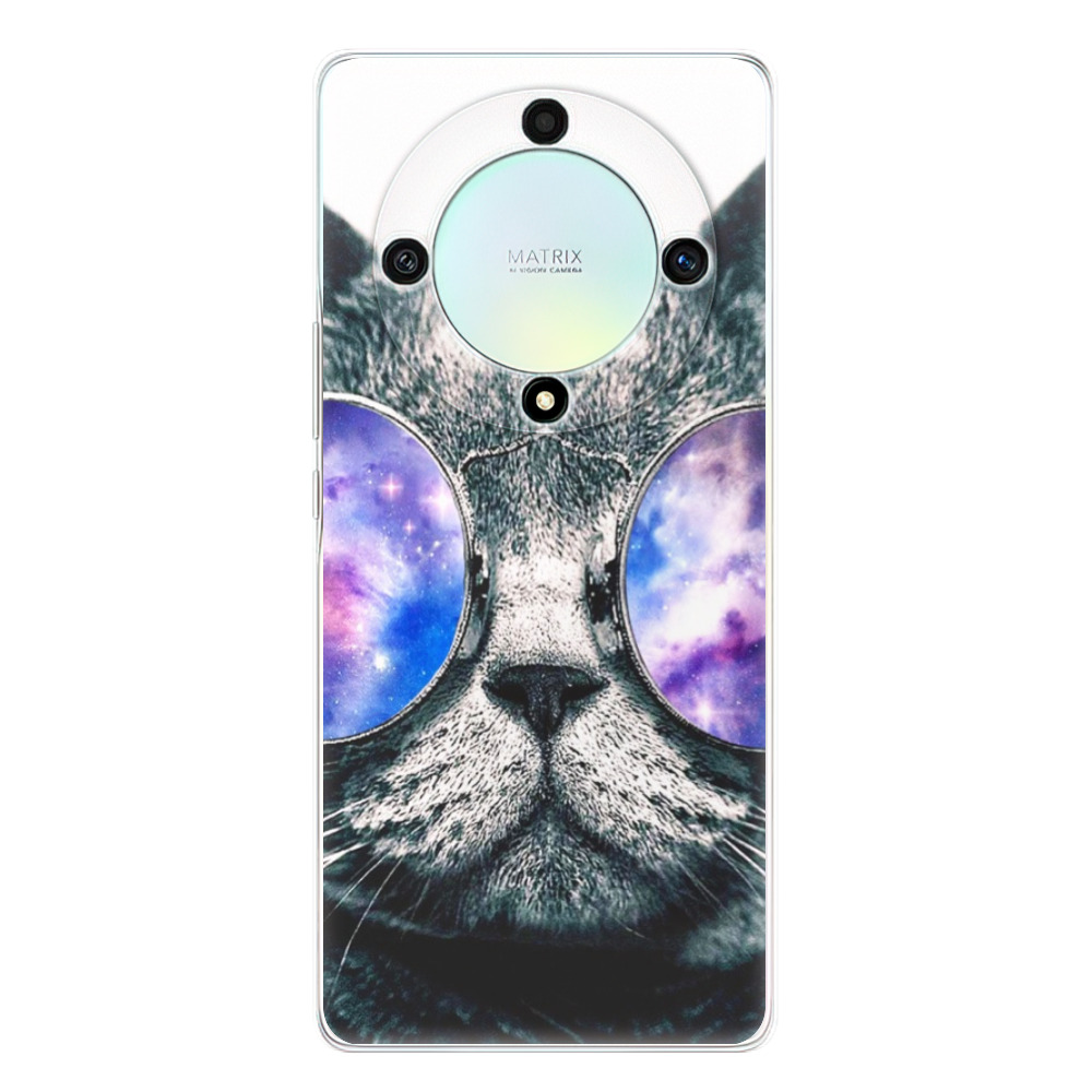 Odolné silikónové puzdro iSaprio - Galaxy Cat - Honor Magic5 Lite 5G