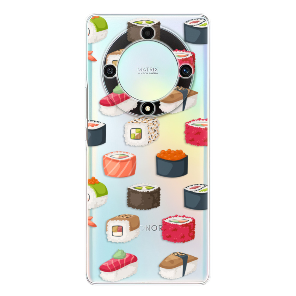Odolné silikónové puzdro iSaprio - Sushi Pattern - Honor Magic5 Lite 5G