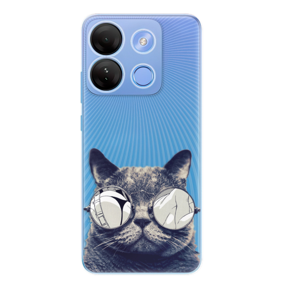 Odolné silikónové puzdro iSaprio - Crazy Cat 01 - Infinix Smart 7