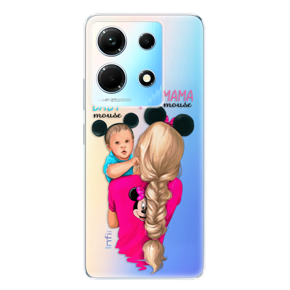 Odolné silikónové puzdro iSaprio - Mama Mouse Blonde and Boy - Infinix Note 30