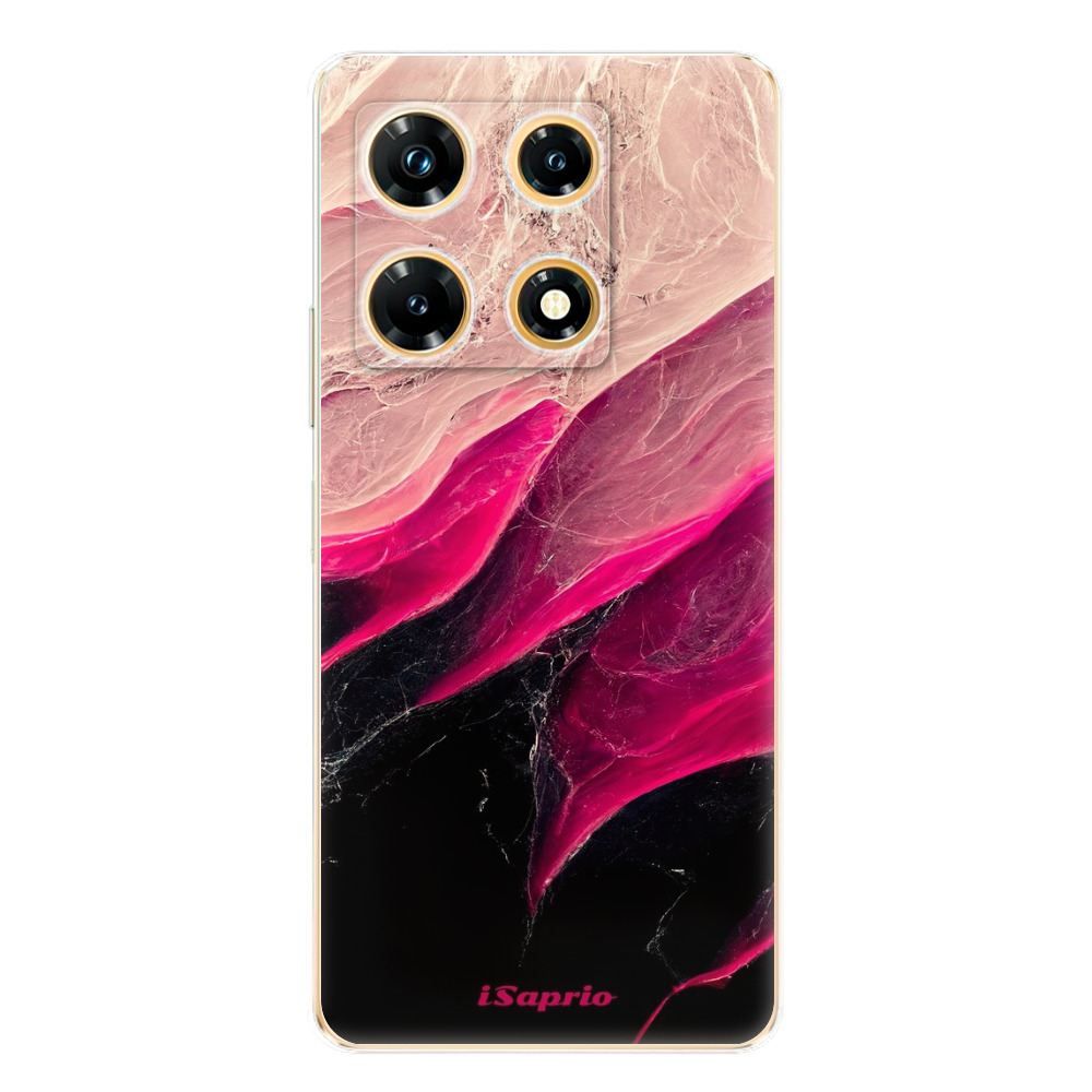 Odolné silikónové puzdro iSaprio - Black and Pink - Infinix Note 30 PRO