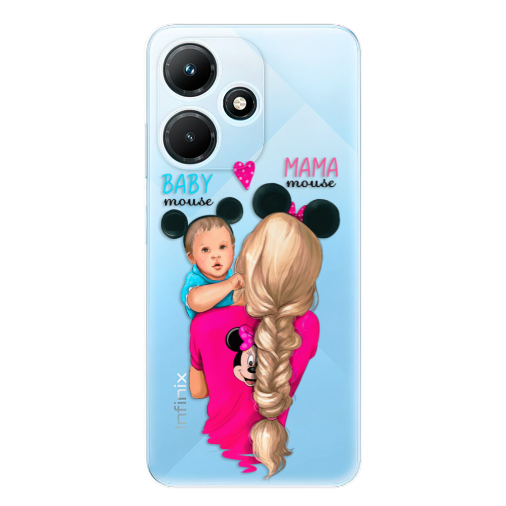 Odolné silikónové puzdro iSaprio - Mama Mouse Blonde and Boy - Infinix Hot 30i
