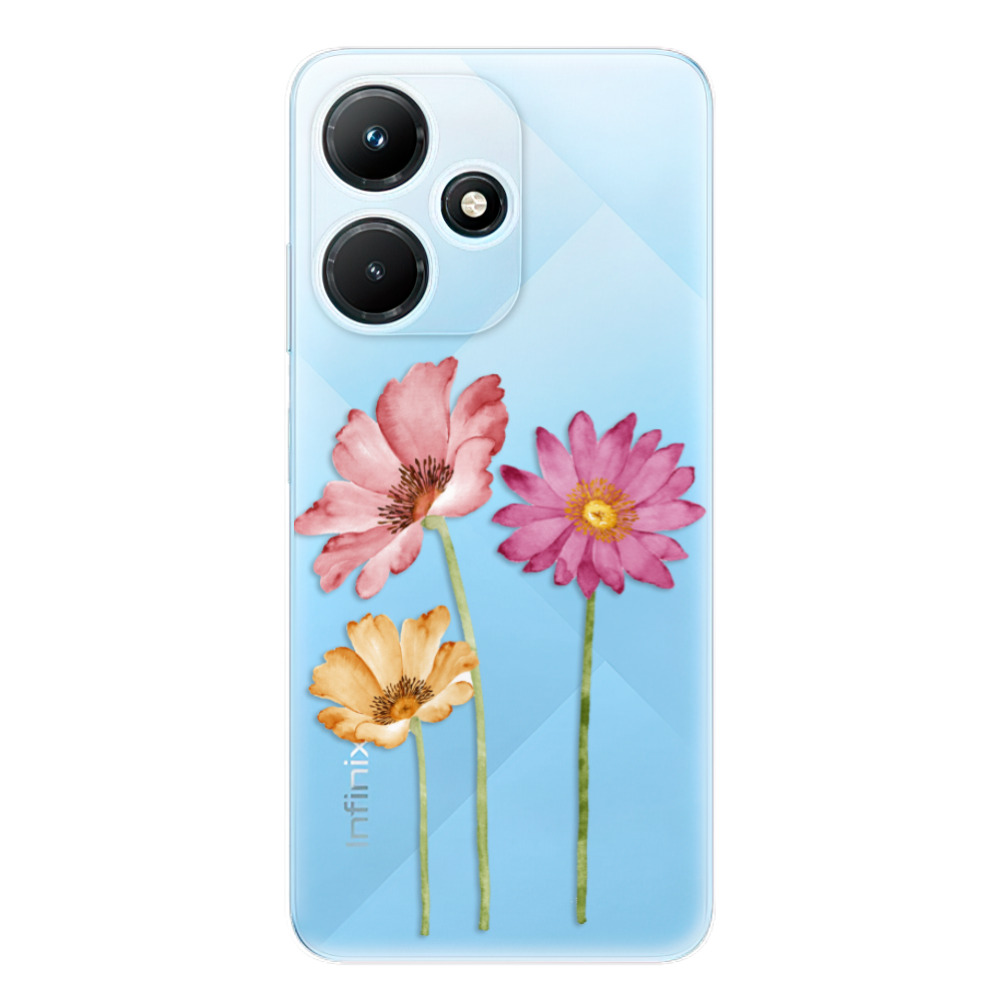 Odolné silikónové puzdro iSaprio - Three Flowers - Infinix Hot 30i