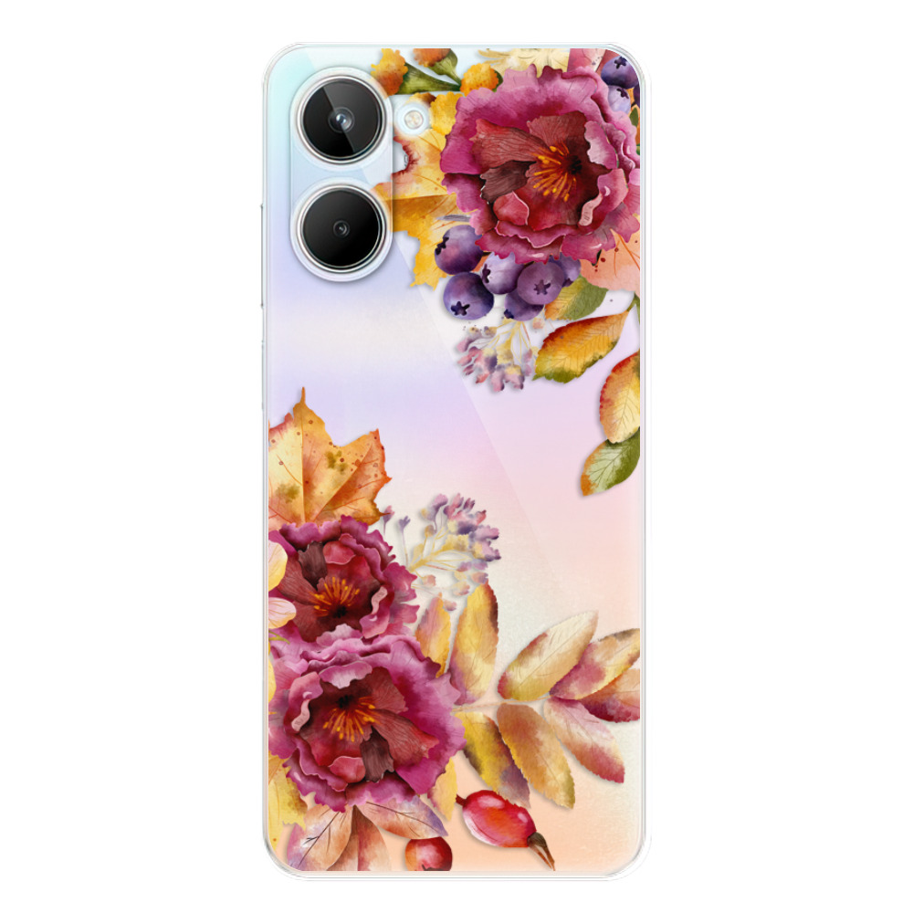 Odolné silikónové puzdro iSaprio - Fall Flowers - Realme 10