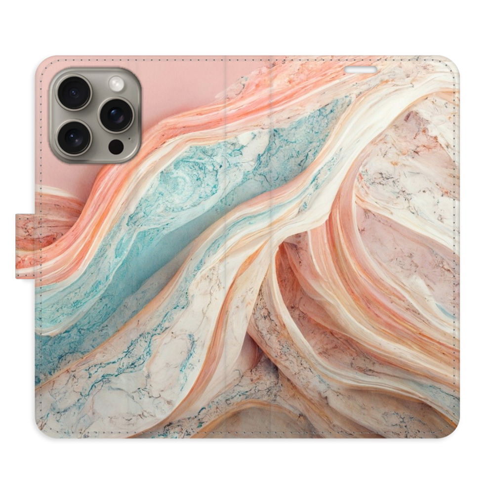 Flipové puzdro iSaprio - Colour Marble - iPhone 15 Pro Max