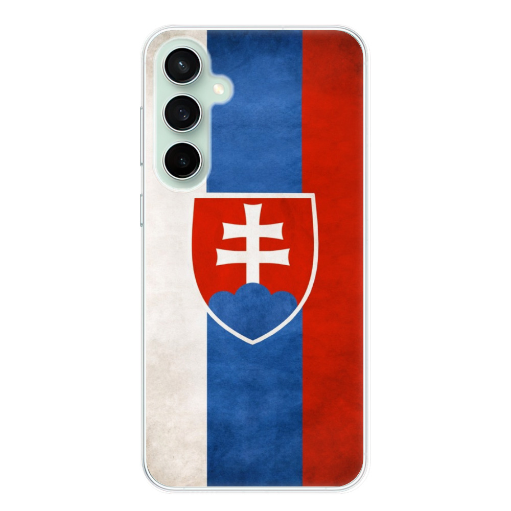 Odolné silikónové puzdro iSaprio - Slovakia Flag - Samsung Galaxy S23 FE