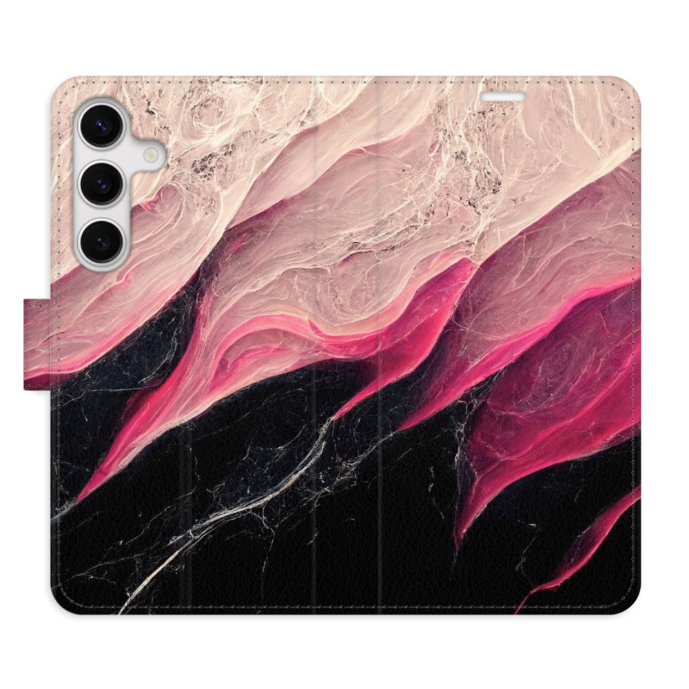 Flipové puzdro iSaprio - BlackPink Marble - Samsung Galaxy S24