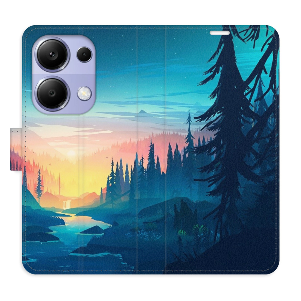 Flipové puzdro iSaprio - Magical Landscape - Xiaomi Redmi Note 13 Pro