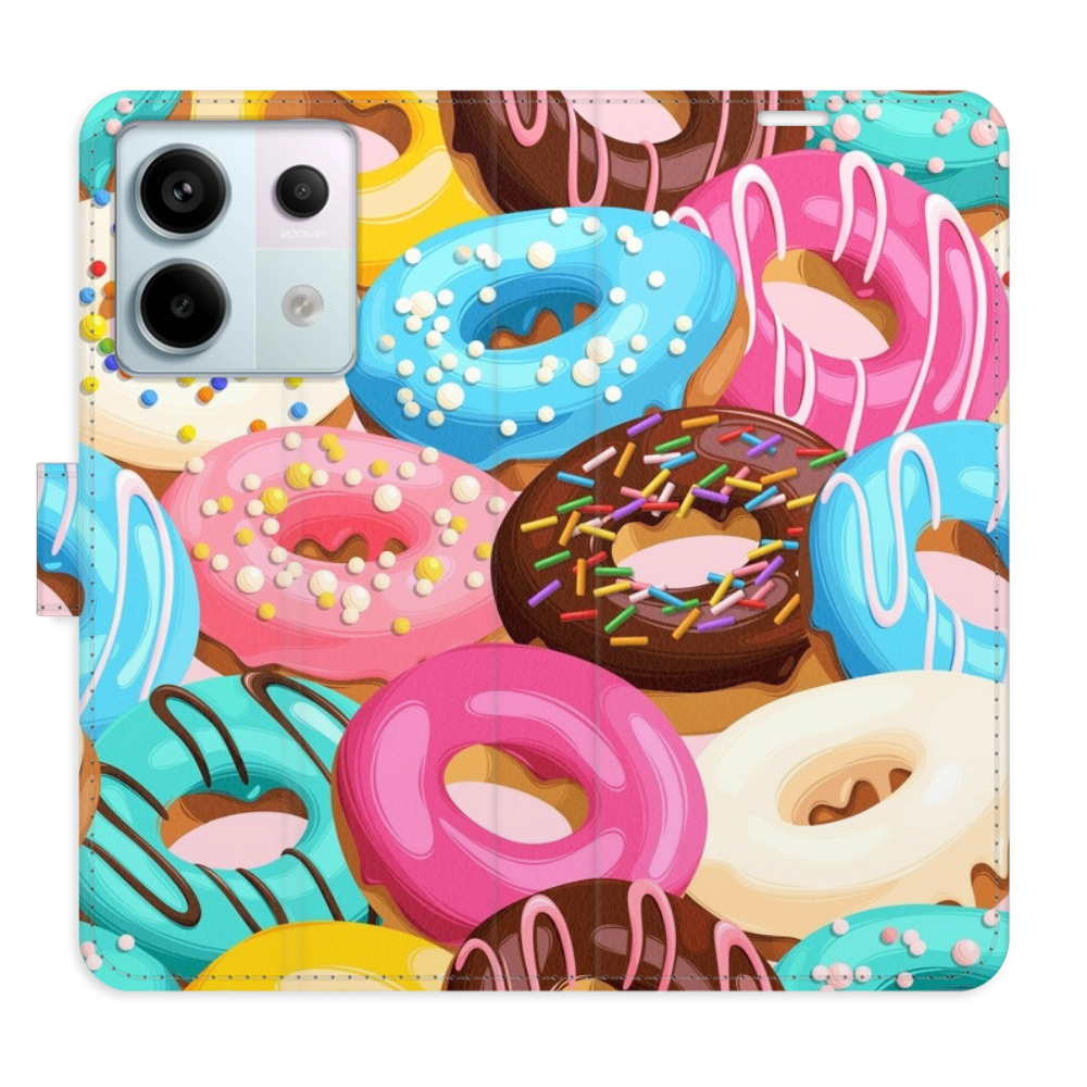 Flipové puzdro iSaprio - Donuts Pattern 02 - Xiaomi Redmi Note 13 Pro+ 5G