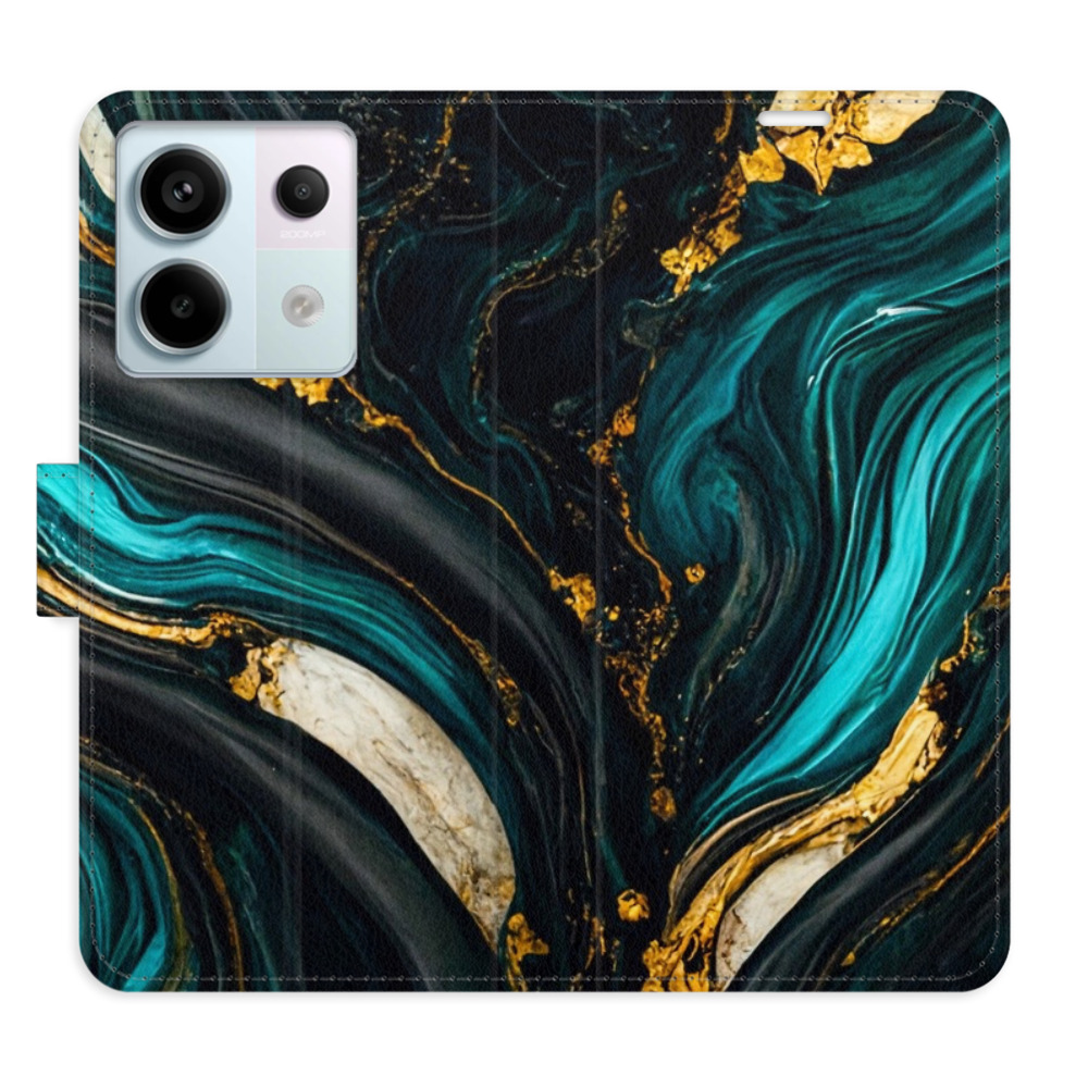 Flipové puzdro iSaprio - Dark Paint - Xiaomi Redmi Note 13 Pro+ 5G
