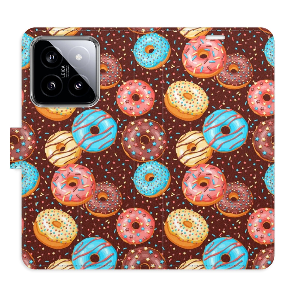 Flipové puzdro iSaprio - Donuts Pattern - Xiaomi 14