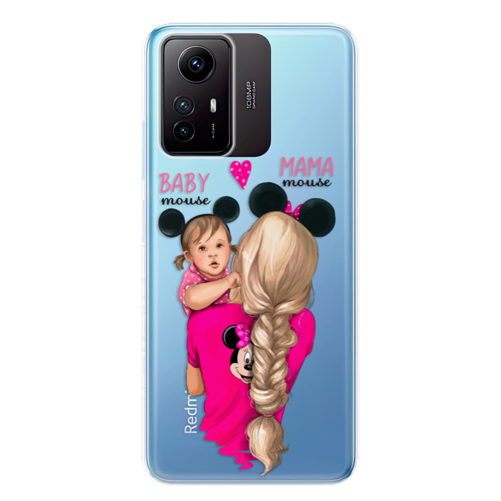 Odolné silikónové puzdro iSaprio - Mama Mouse Blond and Girl - Xiaomi Redmi Note 12S