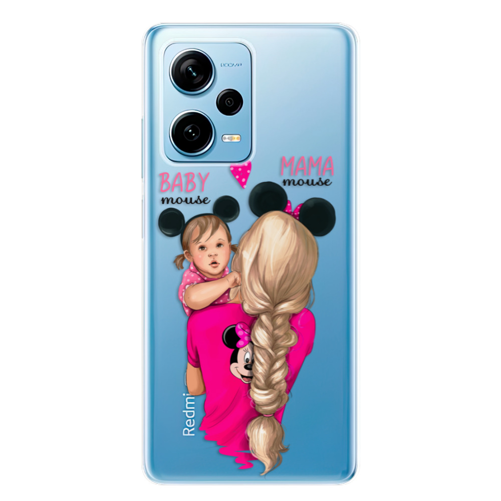 Odolné silikónové puzdro iSaprio - Mama Mouse Blond and Girl - Xiaomi Redmi Note 12 Pro+ 5G
