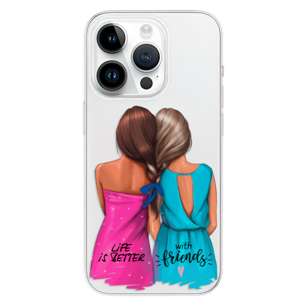 Odolné silikónové puzdro iSaprio - Best Friends - iPhone 15 Pro