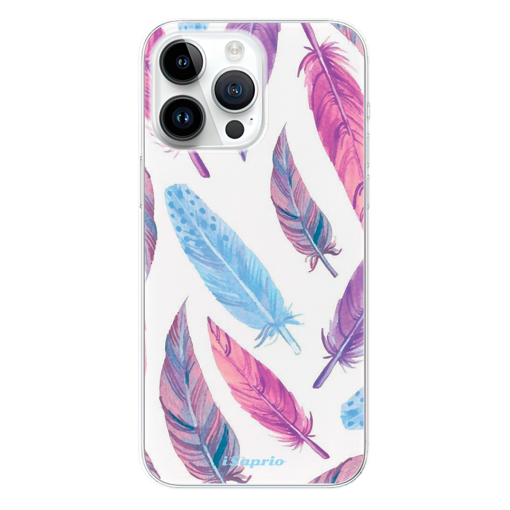 Odolné silikónové puzdro iSaprio - Feather Pattern 10 - iPhone 15 Pro Max