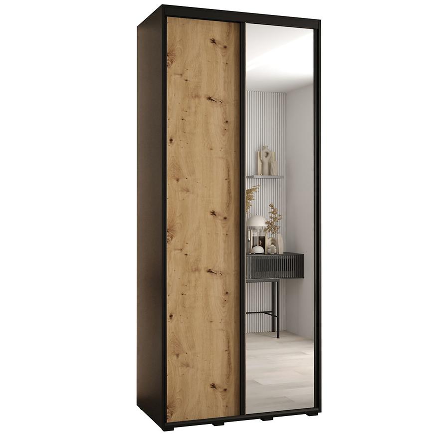 Skriňa 45 Canaris 3 140 artisan/čierna/čierna