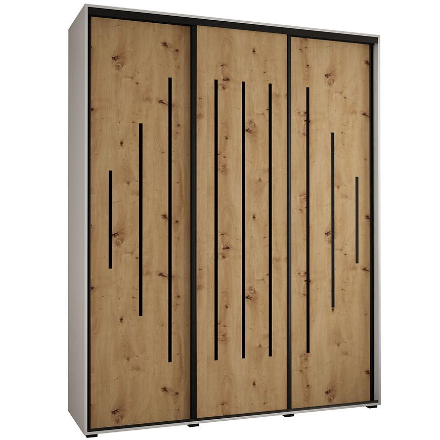 Skriňa 45 Canaris 12 190 artisan/biela/čierna