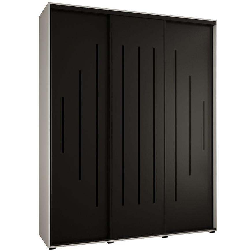 Skriňa 45 Canaris 12 190 biela/čierna/čierna