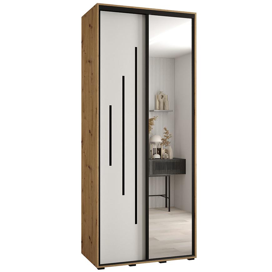 Skriňa 45 Canaris 13 100 artisan/biela/čierna