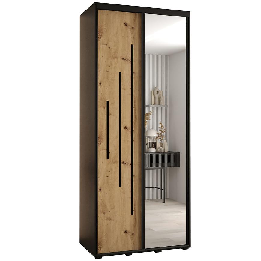 Skriňa 45 Canaris 13 120 artisan/čierna/čierna