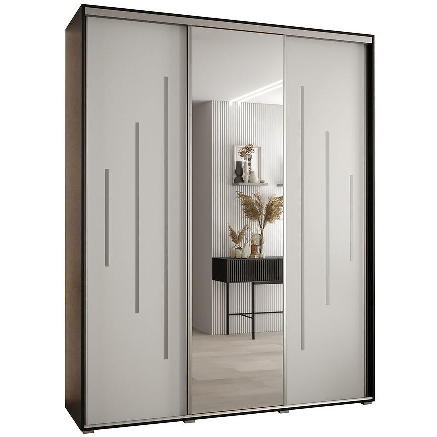 Skriňa 45 Canaris 13 190 biela/čierna/silver