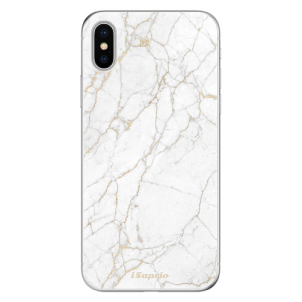 Odolné silikónové puzdro iSaprio - GoldMarble 13 - iPhone X