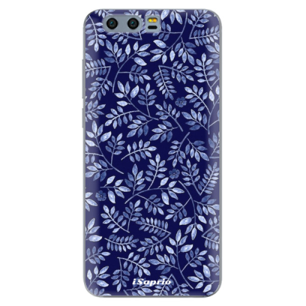 Odolné silikónové puzdro iSaprio - Blue Leaves 05 - Huawei Honor 9