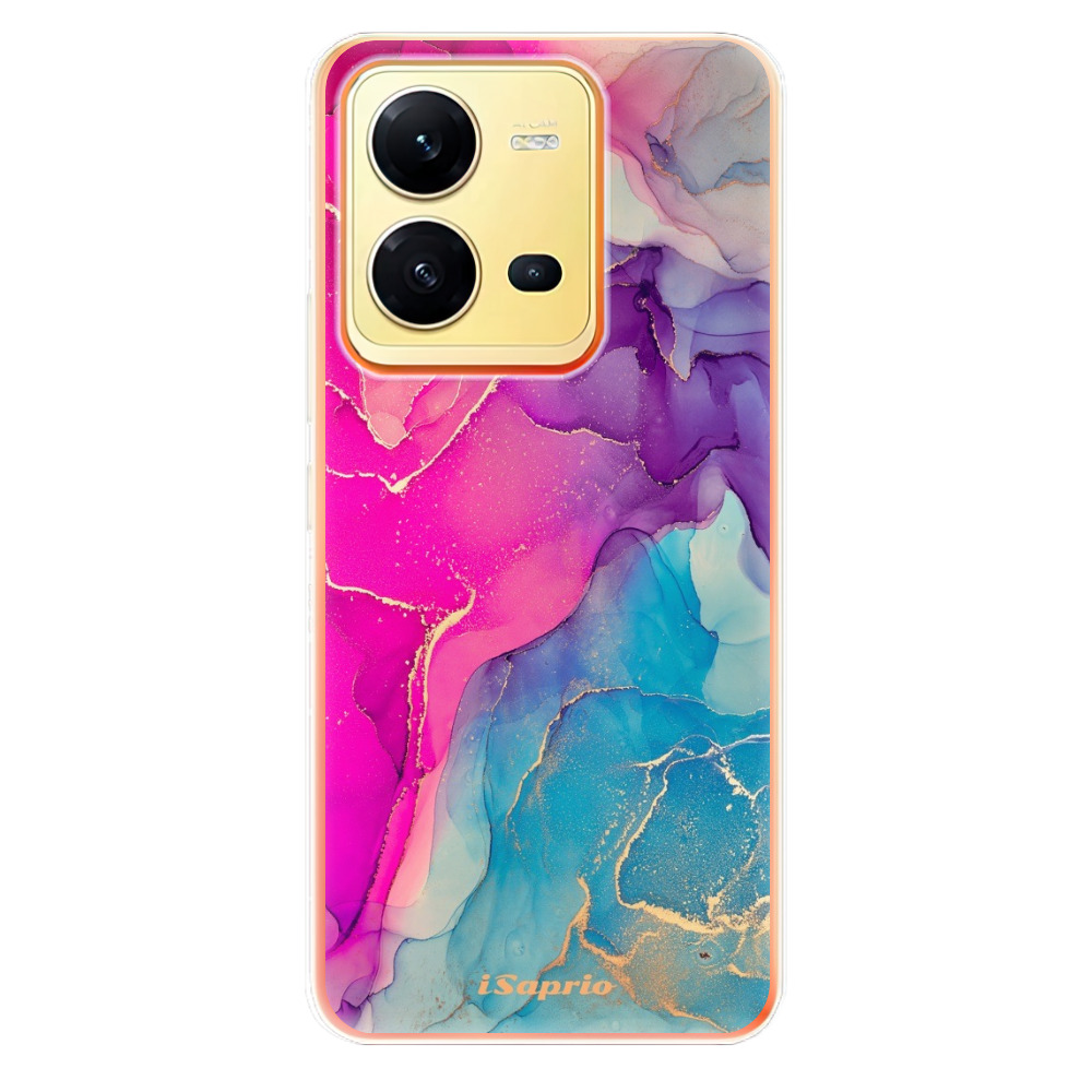 Odolné silikónové puzdro iSaprio - Purple Ink - Vivo X80 Lite 5G