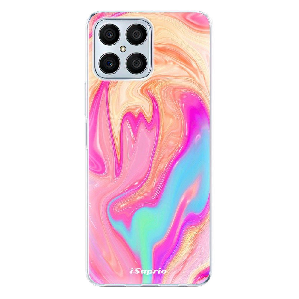 Odolné silikónové puzdro iSaprio - Orange Liquid - Honor X8