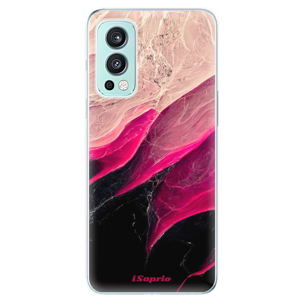 Odolné silikónové puzdro iSaprio - Black and Pink - OnePlus Nord 2 5G