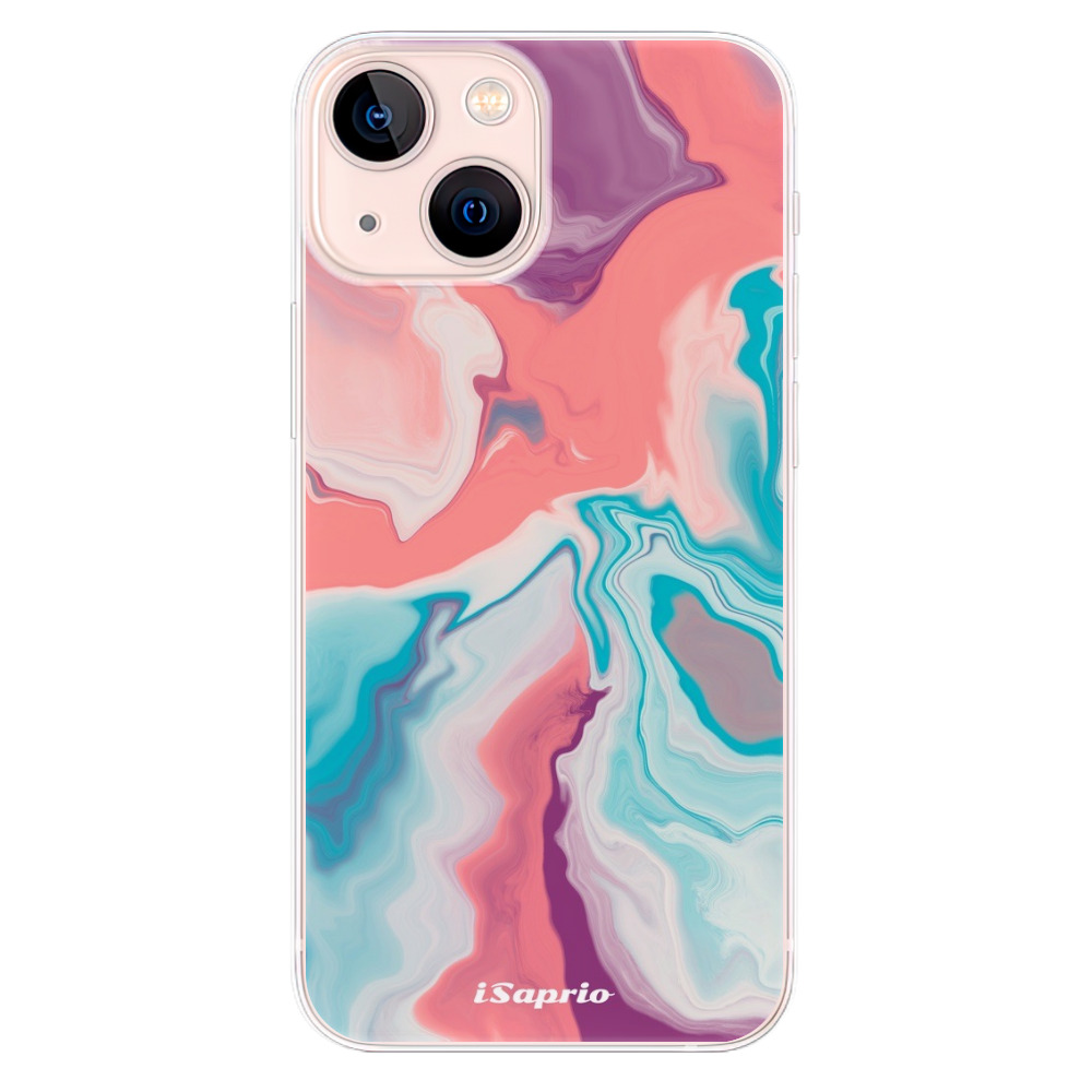 Odolné silikónové puzdro iSaprio - New Liquid - iPhone 13 mini