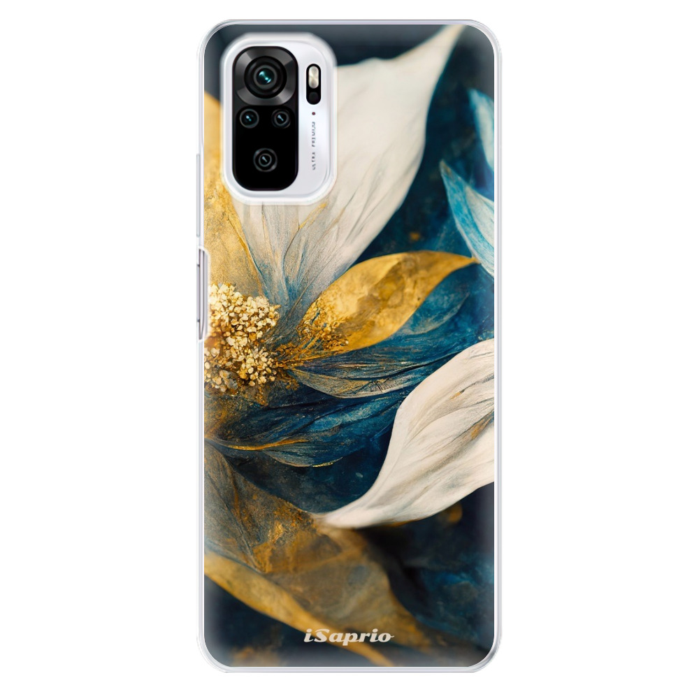 Odolné silikónové puzdro iSaprio - Gold Petals - Xiaomi Redmi Note 10 / Note 10S
