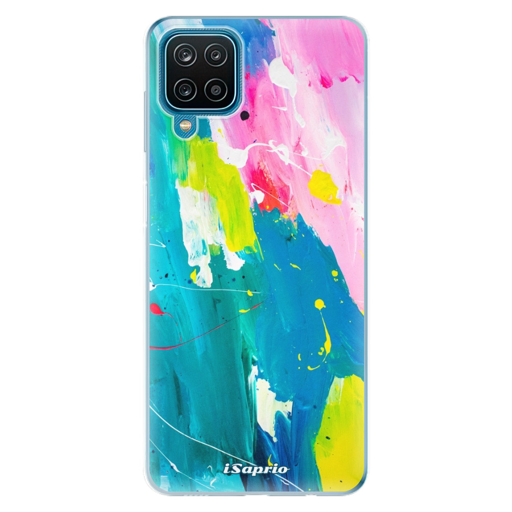 Odolné silikónové puzdro iSaprio - Abstract Paint 04 - Samsung Galaxy A12