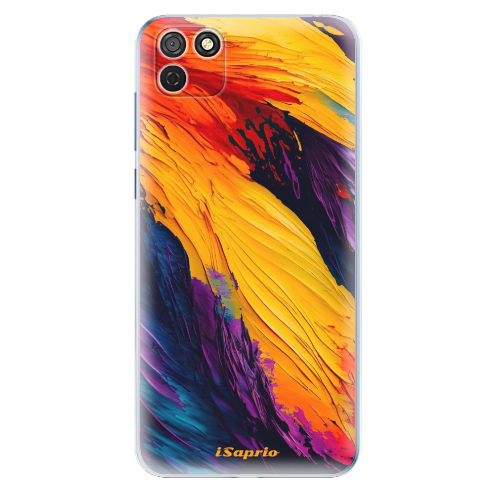 Odolné silikónové puzdro iSaprio - Orange Paint - Honor 9S
