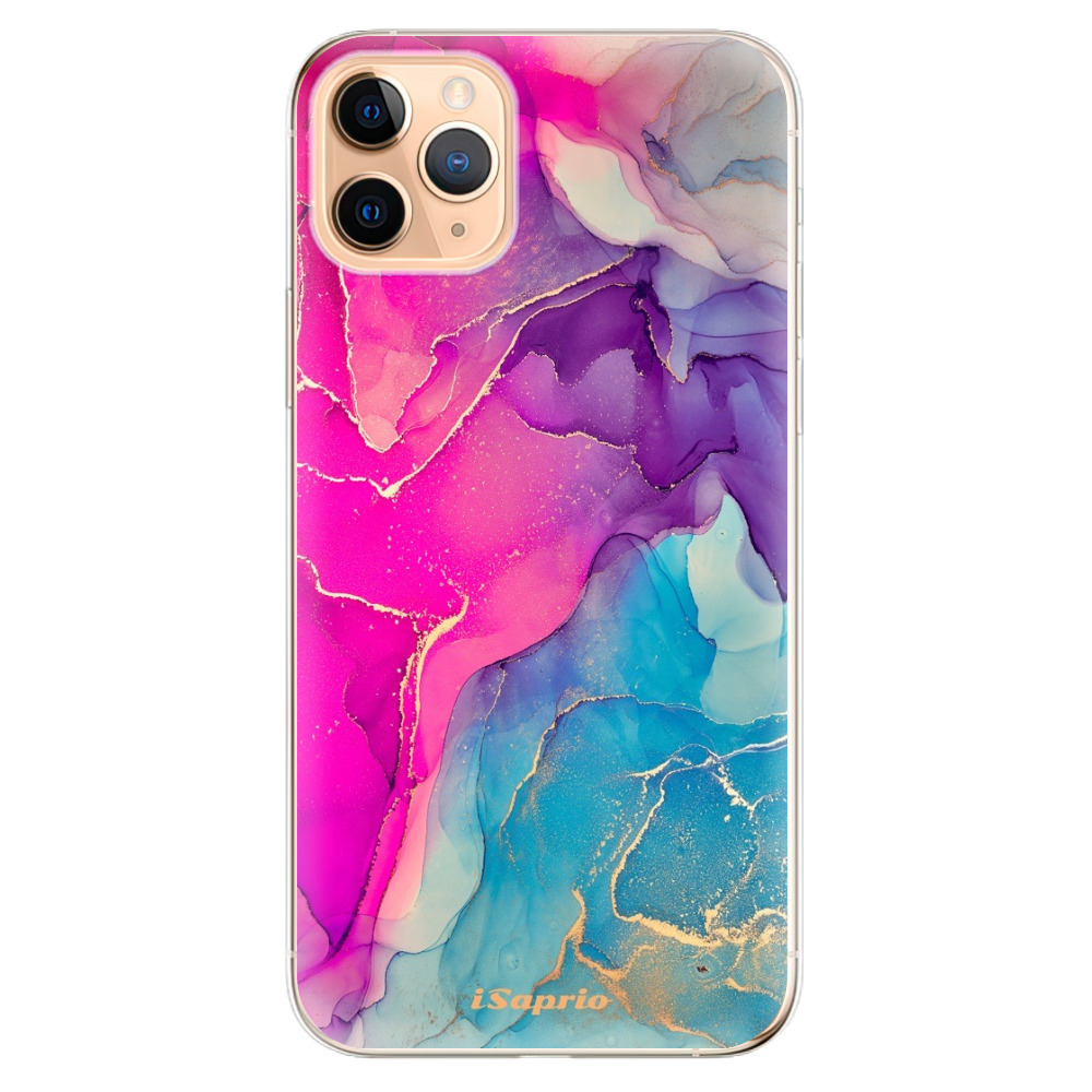 Odolné silikónové puzdro iSaprio - Purple Ink - iPhone 11 Pro Max