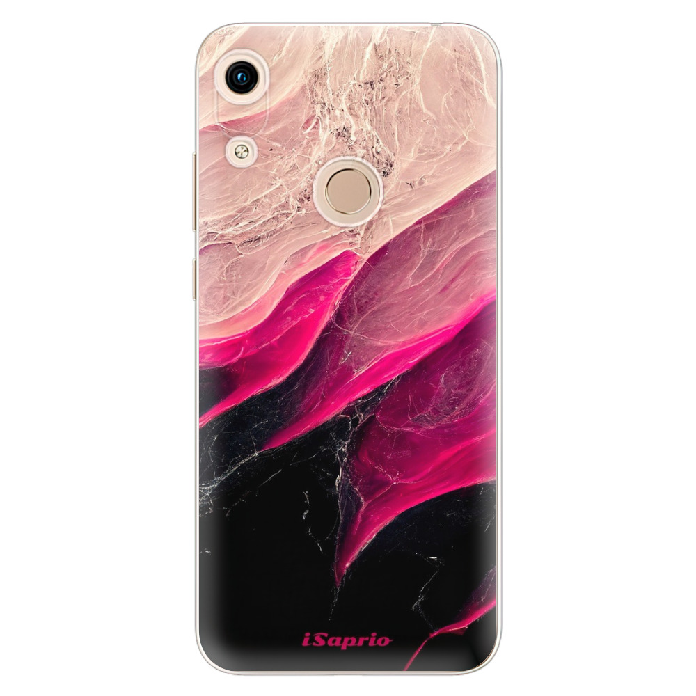 Odolné silikónové puzdro iSaprio - Black and Pink - Huawei Honor 8A