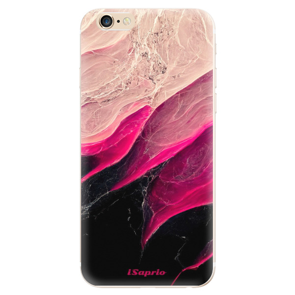 Odolné silikónové puzdro iSaprio - Black and Pink - iPhone 6/6S