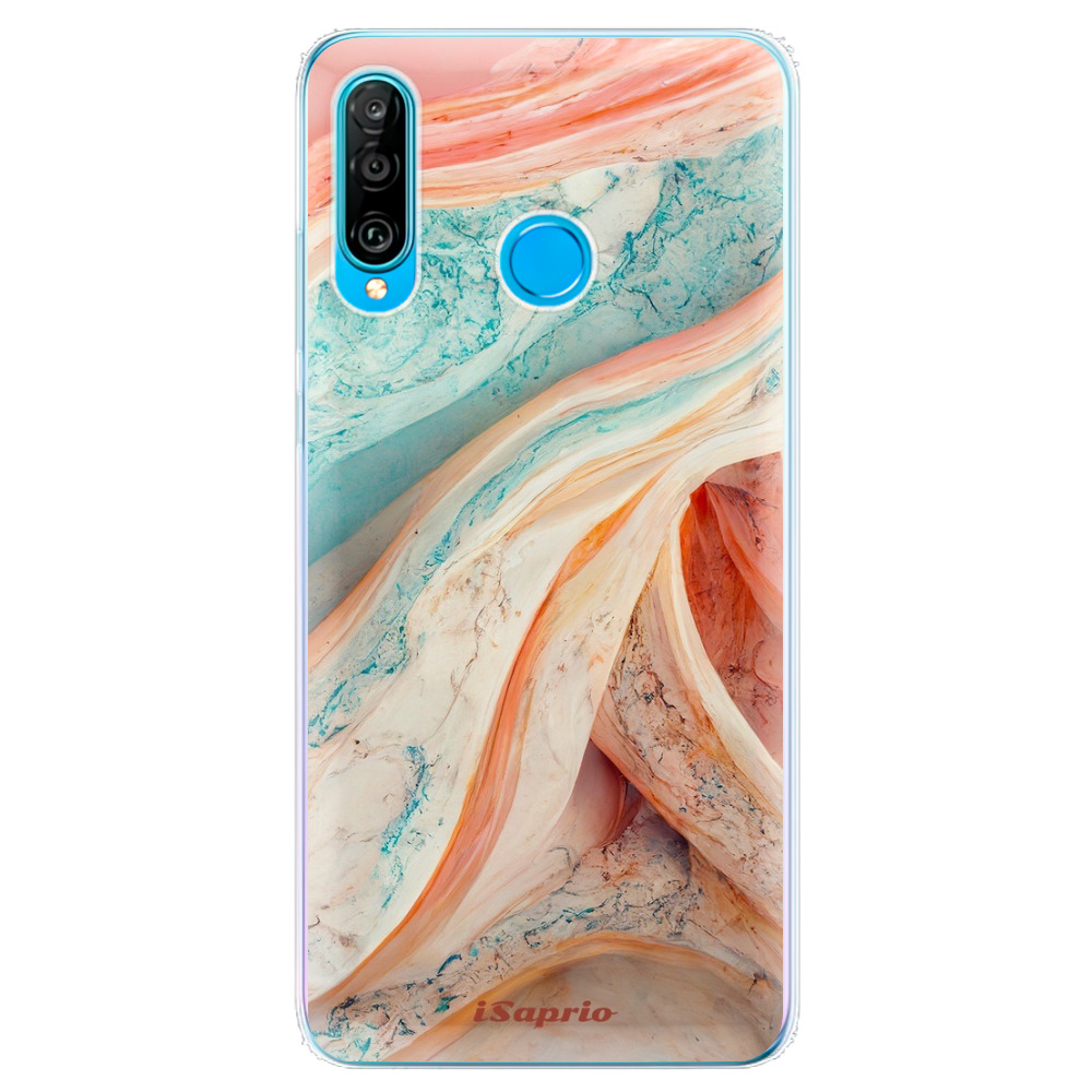 Odolné silikónové puzdro iSaprio - Orange and Blue - Huawei P30 Lite